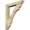 Ekena Millwork Olympic Traditional Rough Sawn Bracket w/ Offset Brace, Douglas Fir, 6"W x 34"D x 40"H BKT0604X34X40OLY01RDF - alternate 1